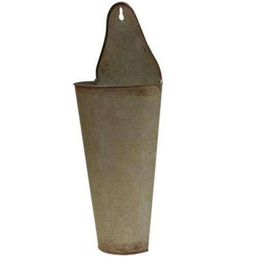 2/Set, Vintage Galvanized Cone Buckets - The Fox Decor
